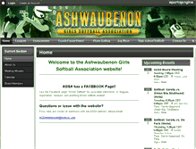 Tablet Screenshot of agsasoftball.com